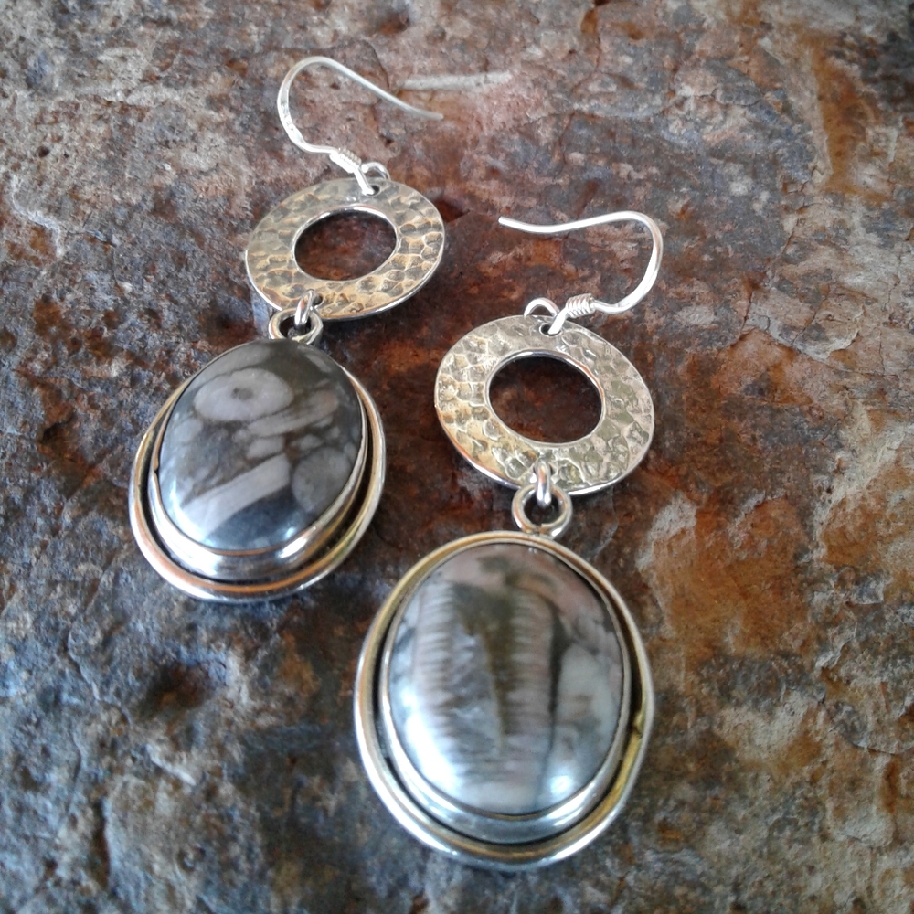 Sterling Silver Artisan GEMSTONE Earrings